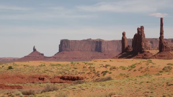 Hermosa Vista Del Valle Del Monumento — Vídeo de stock