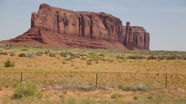 Schöner Blick Auf Das Tal Des Denkmals Usa — Stockvideo