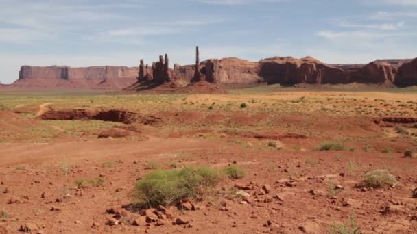 Schöner Blick Auf Das Tal Des Denkmals Usa — Stockvideo