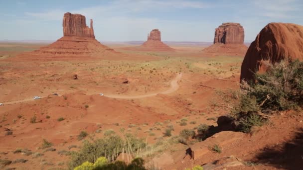 Vacker Utsikt Över Monument Valley Usa — Stockvideo