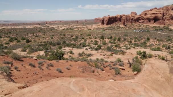 Bella Vista Del Parco Nazionale Degli Archi — Video Stock