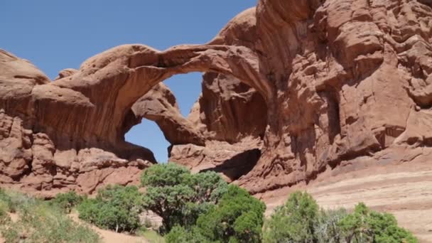 Prachtig Uitzicht Het Arches National Park — Stockvideo