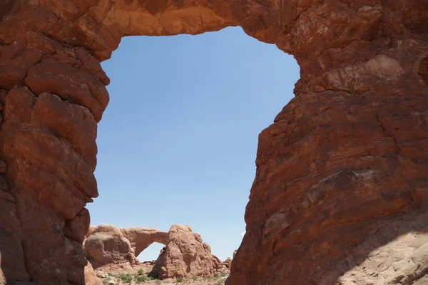 Dentro do parque nacional dos arcos — Fotografia de Stock