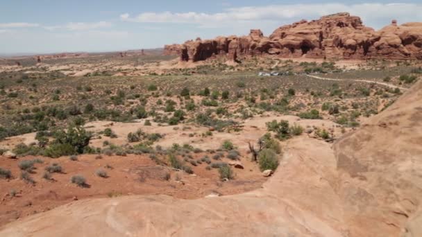 Güzel Görünümü Arches Ulusal Parkı — Stok video