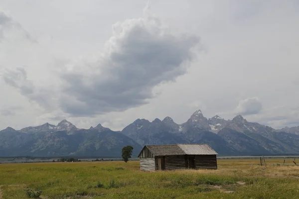 Maison mormone aux Etats-Unis grand teton parc national — Photo