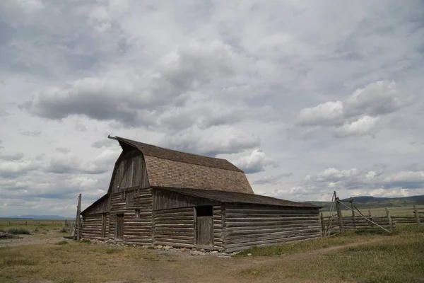 Casa mórmon nos EUA grande teton parque nacional — Fotografia de Stock