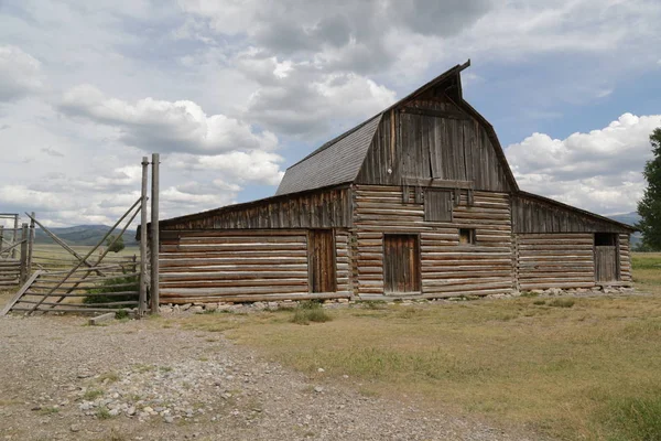 Mormon house en USA grand teton parque nacional — Foto de Stock