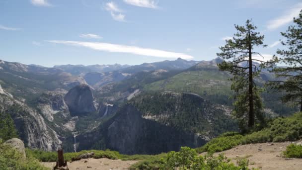 Pemandangan Indah Taman Nasional Yosemite Amerika Serikat — Stok Video