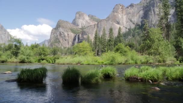 Hermosa Vista Del Parque Nacional Yosemite Estados Unidos — Vídeos de Stock