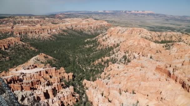 Schöne Felsen Bryce Nationalpark Den Usa — Stockvideo