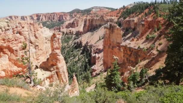 Piękne Skały Bryce Park Narodowy Usa — Wideo stockowe