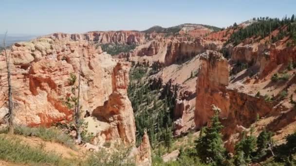 Beautiful Rocks Bryce Nationalpark Usa — Stockvideo