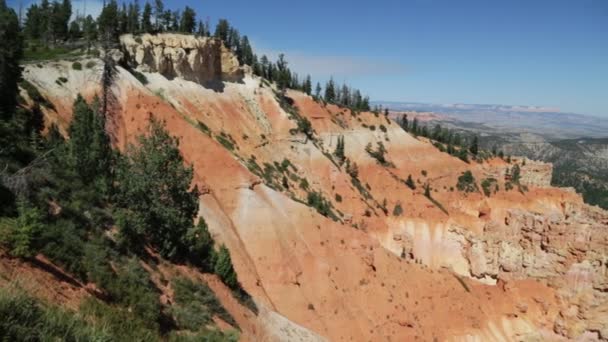 Prachtige Rotsen Bryce National Park — Stockvideo