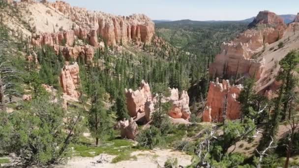 Schöne Felsen Bryce Nationalpark Den Usa — Stockvideo