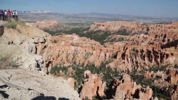 Schöne Felsen Bryce Nationalpark Den Usa — Stockvideo