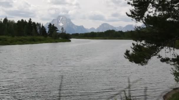 images panoramiques du lac dans le parc national de Grand Teton 