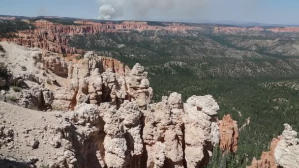 Prachtige Rotsen Bryce National Park — Stockvideo