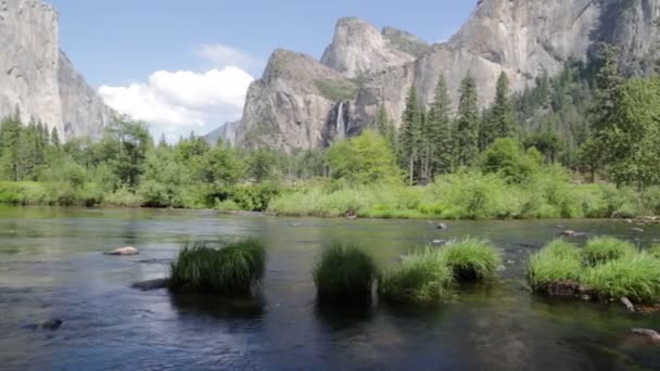 アメリカのヨセミテ国立公園の美しい景色 — ストック動画