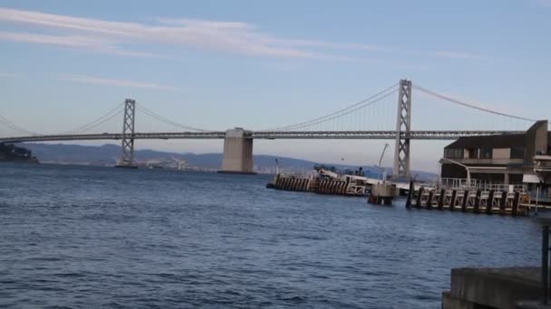 Scenic Footage Sea View San Francisco Сша — стоковое видео