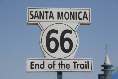 Santa Monica, sahil ve iskele.