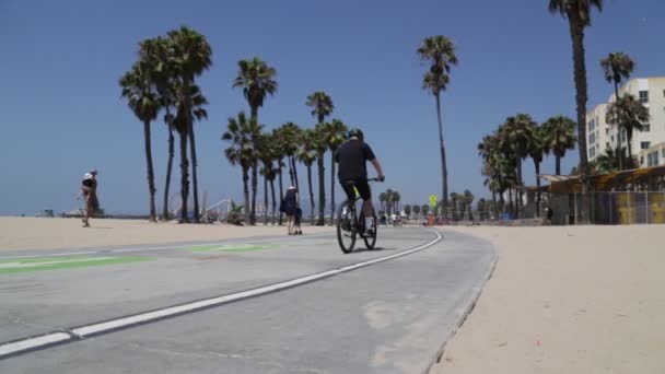 Usa Los Angeles Santa Monica Circa Αύγουστος 2019 Ακτή Σάντα — Αρχείο Βίντεο