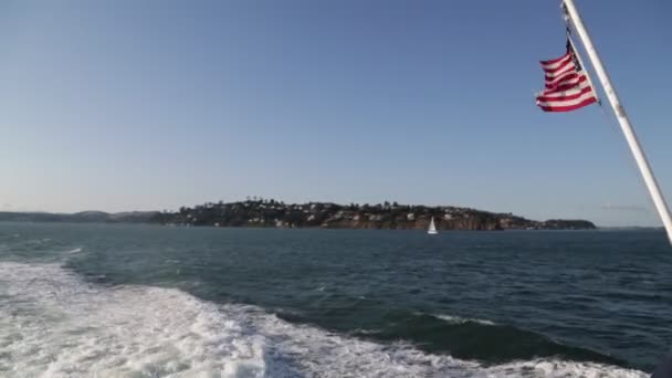 Szenische Aufnahmen Von Meerblick Bei San Francisco Usa — Stockvideo