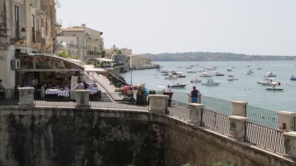 Hermosa Ciudad Monumento Antiguo Sicily Italia — Vídeos de Stock