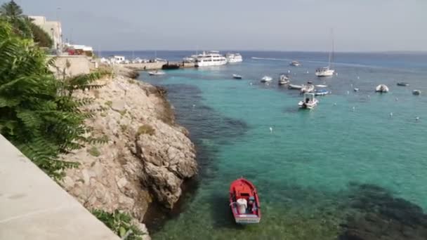 Imagens Cênicas Bela Praia Sicília Itália — Vídeo de Stock