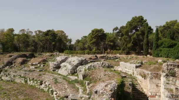 Sicilya Talya Güzel Bir Şehir Antika Bir Yer — Stok video