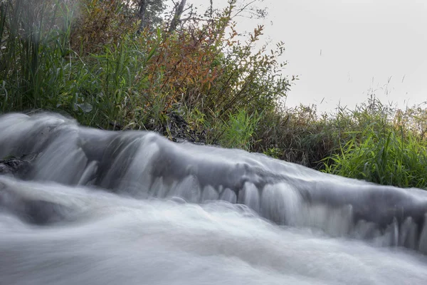 Waterfall White Background — Stock Photo, Image