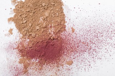 beyaz zemin üzerinde kozmetik