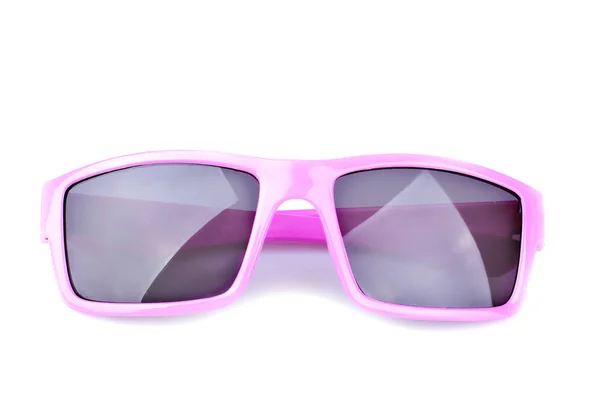 Rosa Sonnenbrille Mit Dunkler Brille Isoliert — Stockfoto