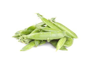 Yeşil, taze bir elmanın yarısı beyaz zemin üzerinde bir sürü. izole