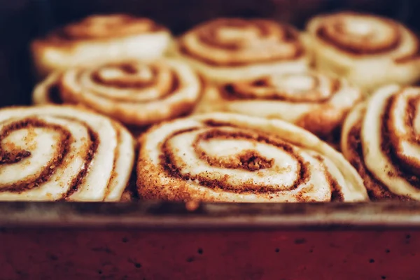 Traditionella Kanelbullar Degen — Stockfoto