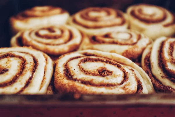 Traditionella Kanelbullar Degen — Stockfoto