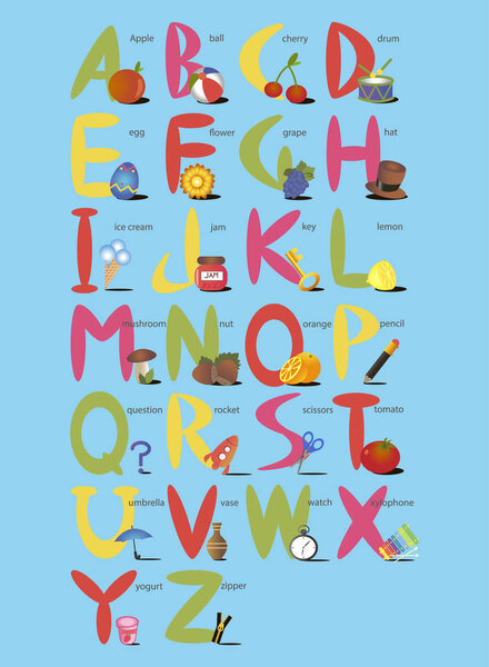 children's english alphabet