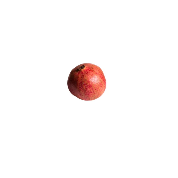 Κόκκινη Γρανάτη Απομονωμένη Λευκό Φόντο Κόκκινα Φρούτα Χορτοφαγικό Φαγητό Χορτοφαγικά — Φωτογραφία Αρχείου