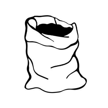  Beyaz arka planda izole edilmiş bitkiler için gübreler. Doodle biçiminde vektör illüstrasyonu