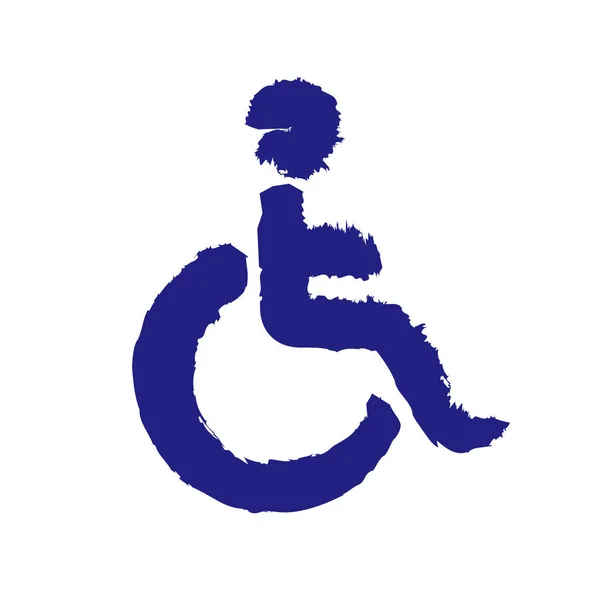 Disabled.Vector icon for people with disabilities — Stock Vector