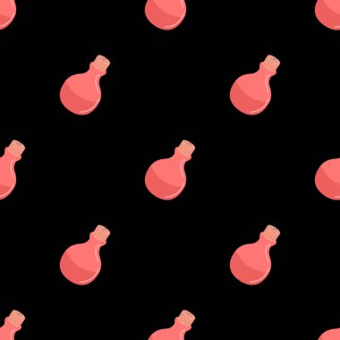 Sihirli iksirle kusursuz desen. Vektör