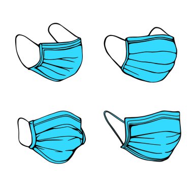  Tıbbi maske seti. solunum koruması 