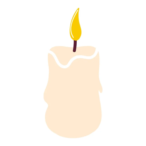Kerze für Aromatherapie und Innendekoration — Stockvektor