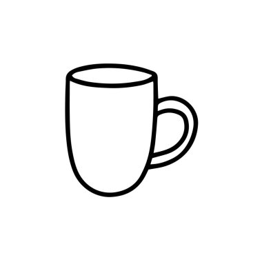 Beyaz arka planda izole edilmiş bir kupa. Kelime