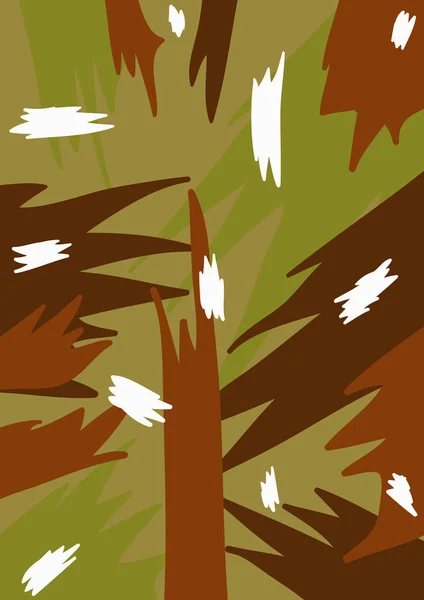 Abstrakt brun grön bakgrund — Stock vektor
