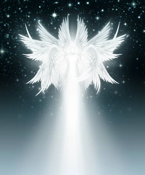 Multi Winged Angel in the Night Sky — Stock Photo, Image