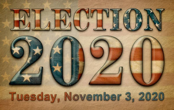 Wahl 2020 Dienstag November 2020 Sind Alle Auf Altem Pergament — Stockfoto