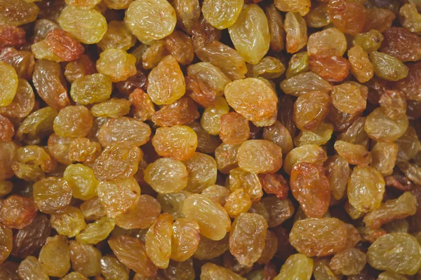 Golden Brown Raisins Closeup Texture Background — Stock Photo, Image