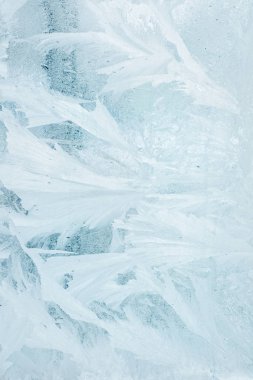 Donmuş kış pencere renkli mavi renk, doku, arka plan