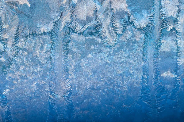 Ano Novo Natal Abstrato Fundo Gelado Nevado Com Cristais Gelo — Fotografia de Stock