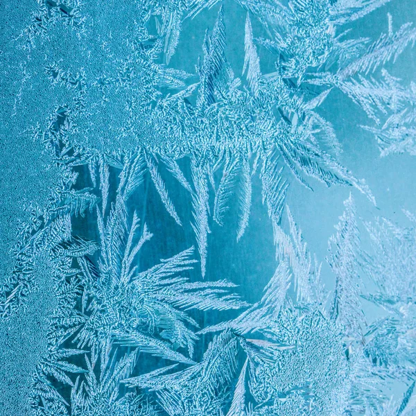 Ano Novo e Natal geada gelada abstrata tempo frio blu nevado — Fotografia de Stock